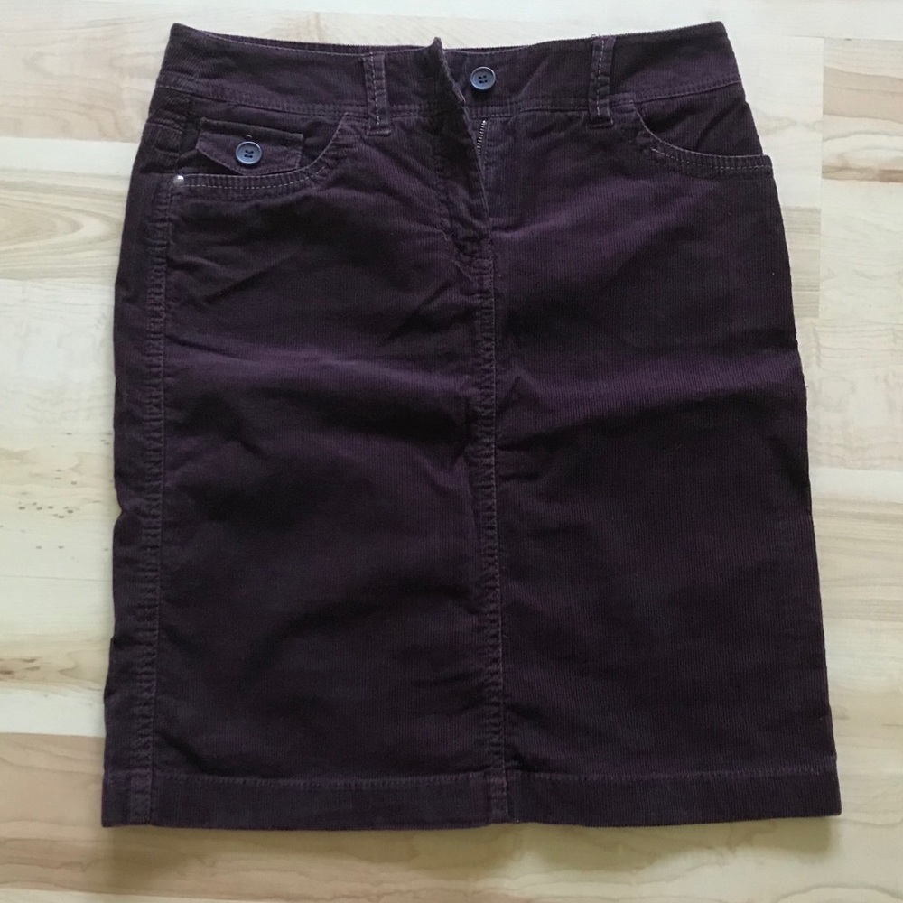 Esprit dark purple corduroy skirt size 4